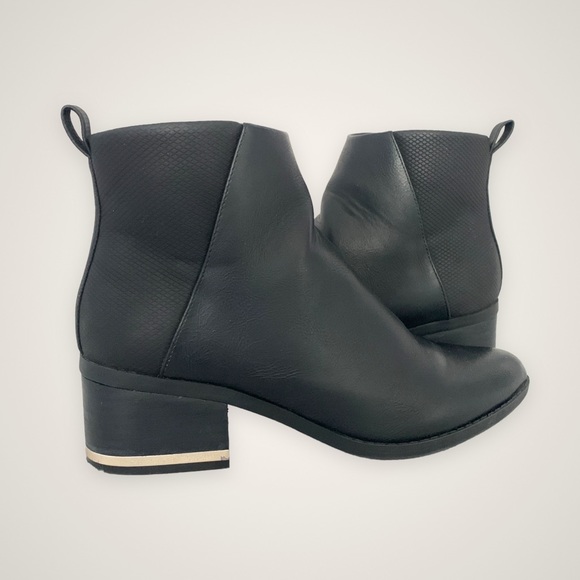 Autumn Fall Chic Wide-ankle Leather Pointed Toe Boots in Black, Silver (US/CA 6) - Picture 6 of 9